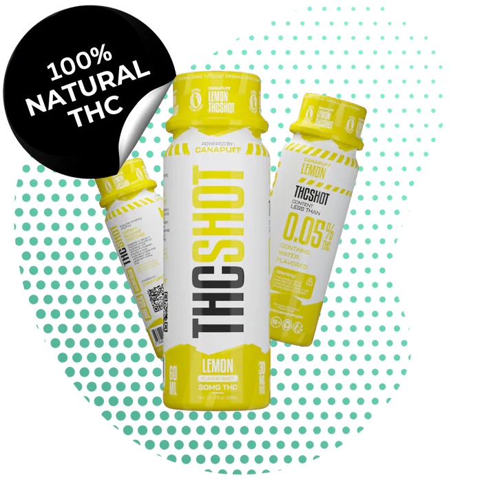 CanaPuff THC SHOT - Munvatten, LEMON 60ml