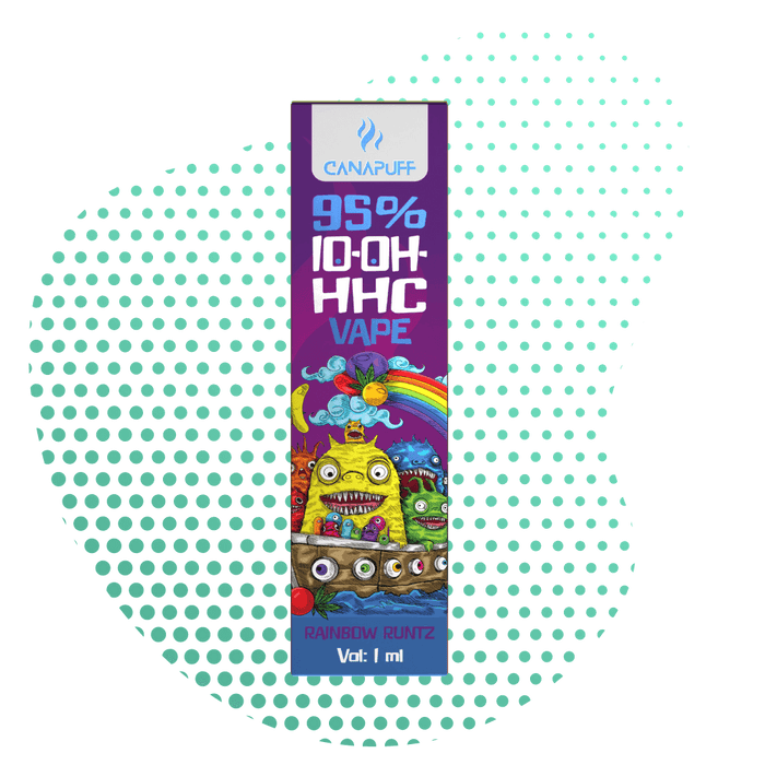 Canapuff -Rainbow Runtz 95% - 10-OH-HHC Vape, 1 ml.